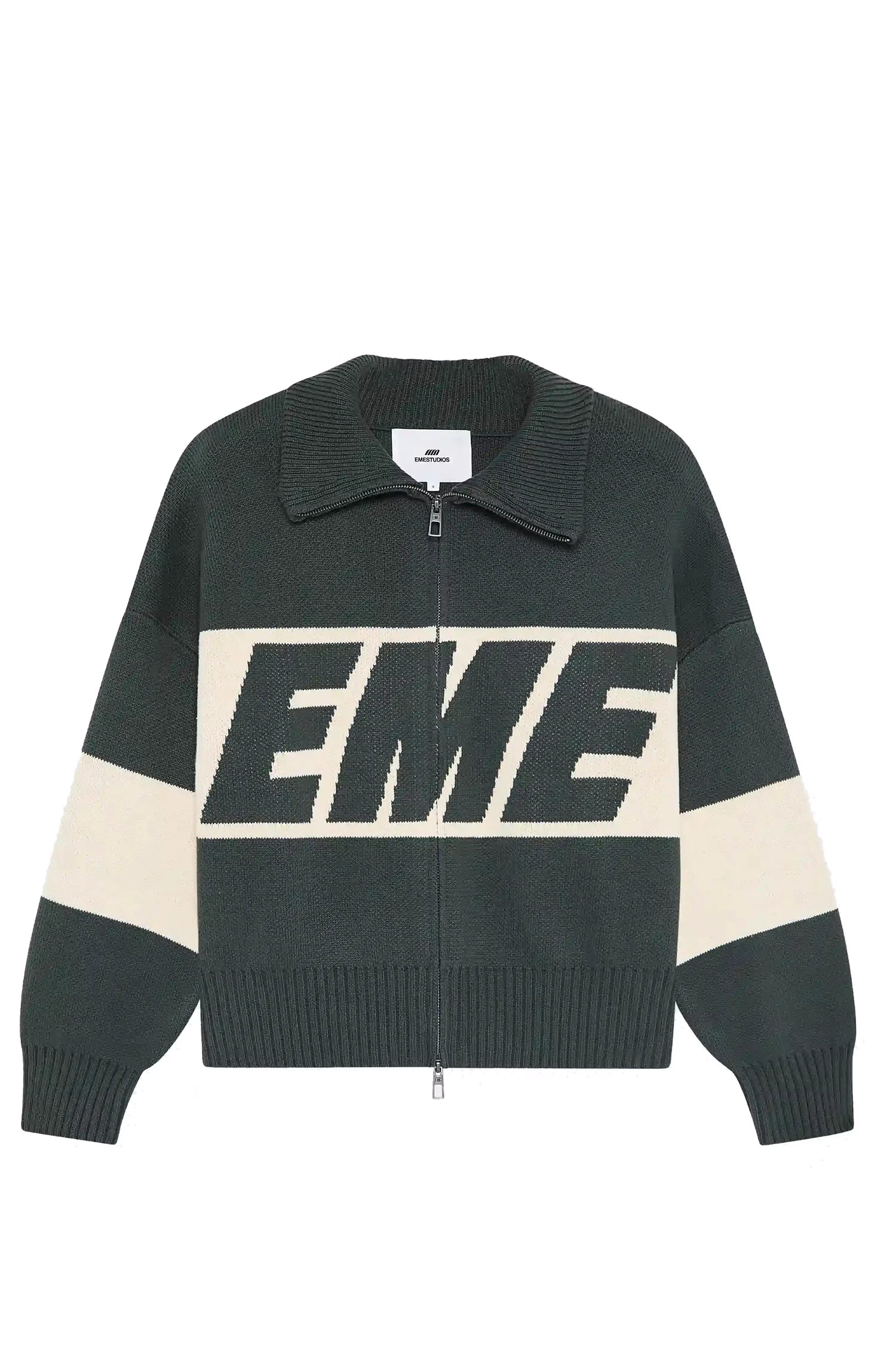 Sweater EmeStudios Thrill Zipper Verde