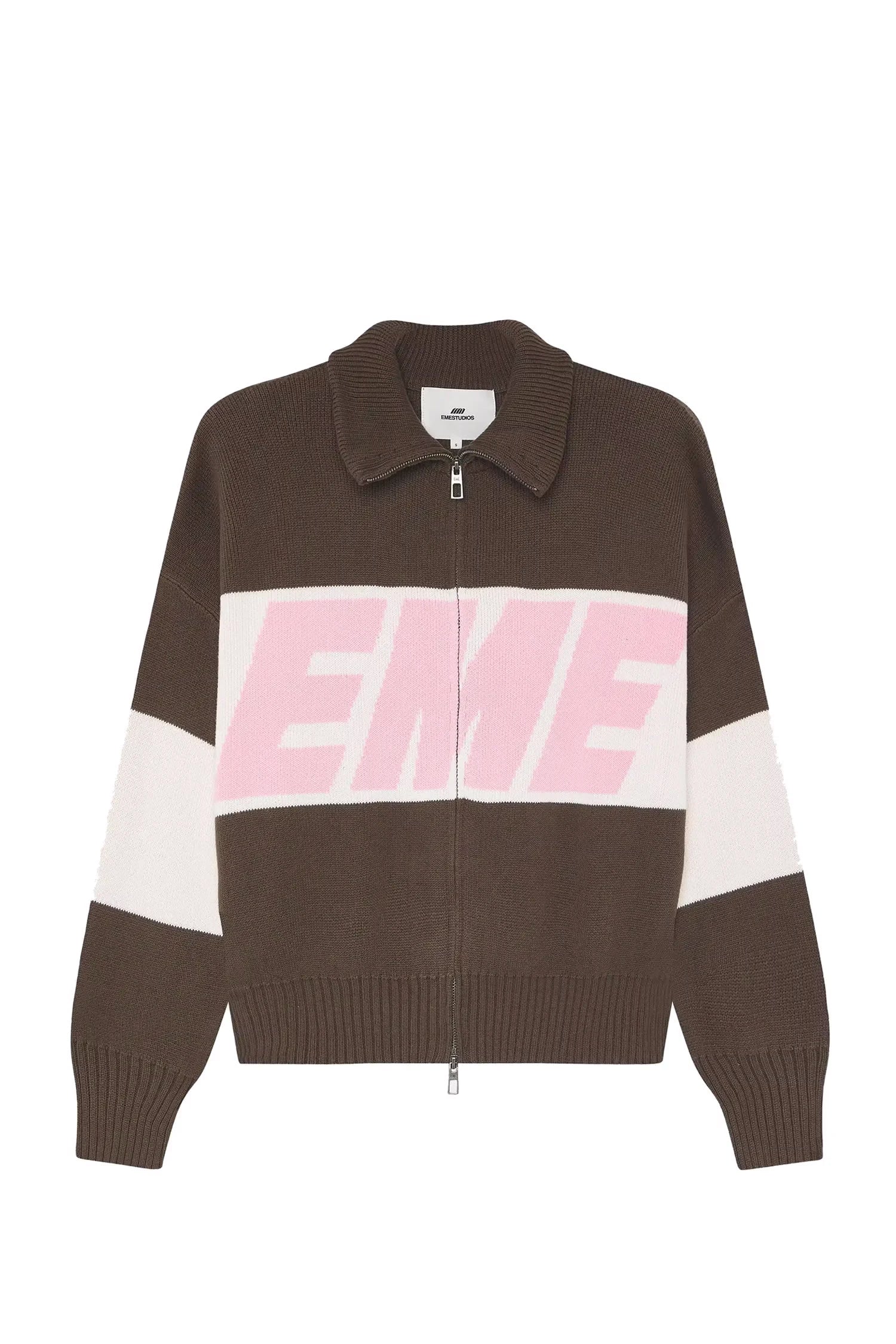Sweater EmeStudios Thrill Zipper Rosado