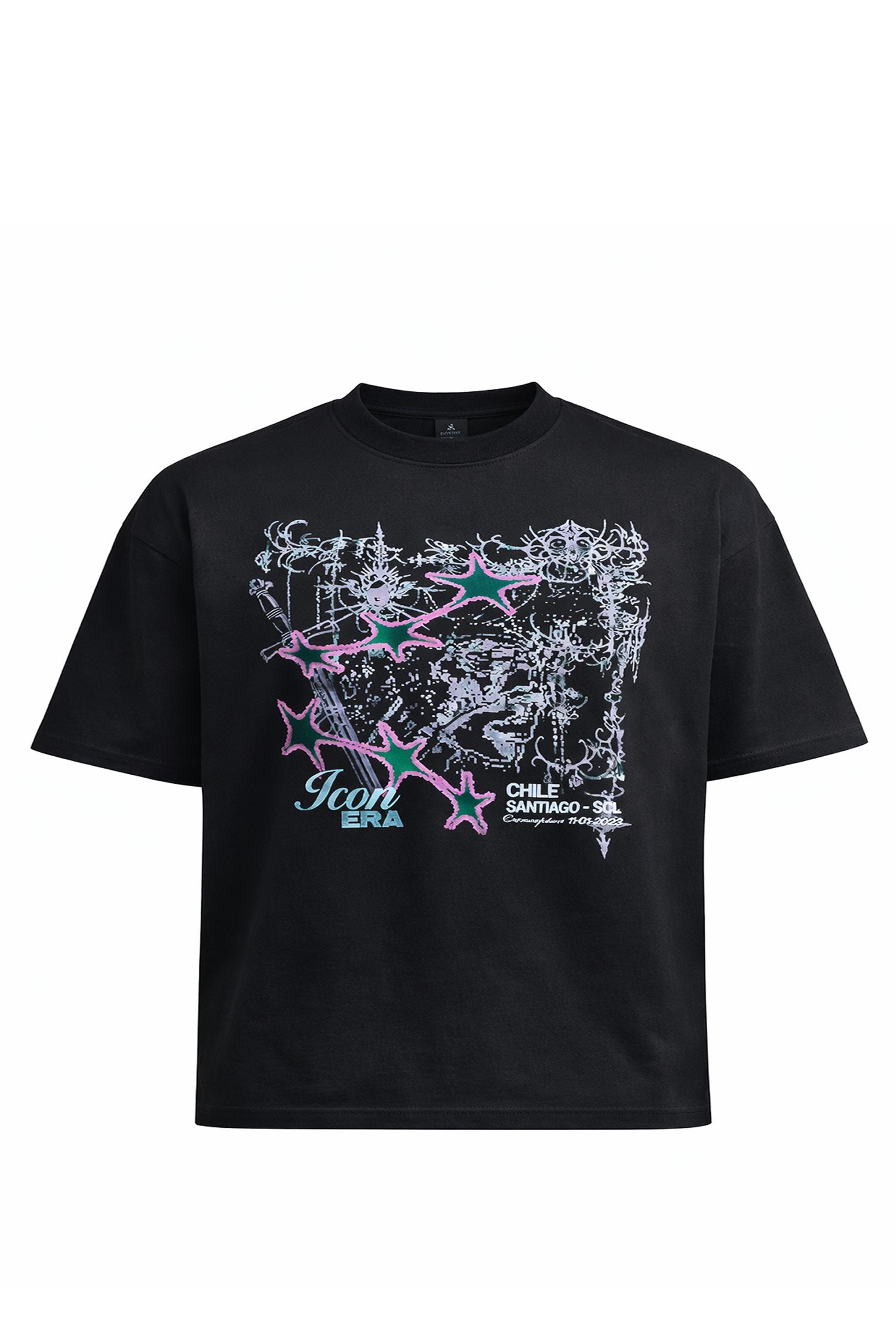 Polera Conception Slimfit Superstar Negra