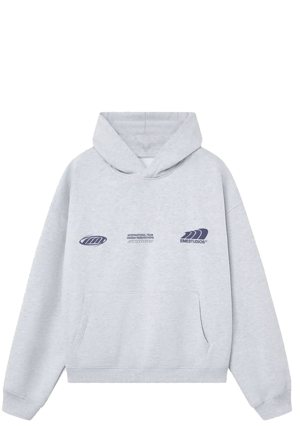 Poleron Emestudios Odd Heather Grey Oversized Gris