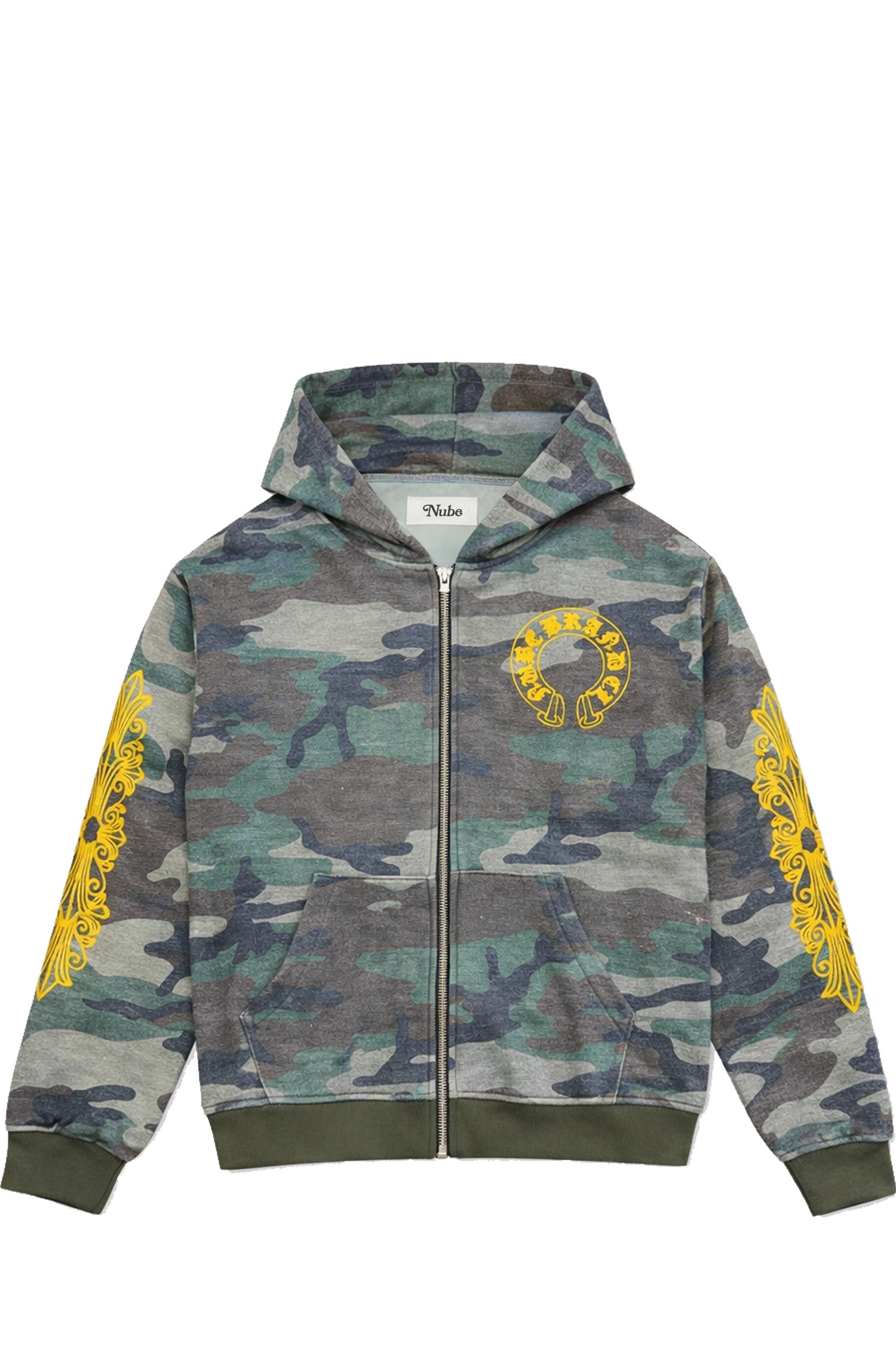 Poleron Nube Zip Heavyweight Chrome Clouds Camo