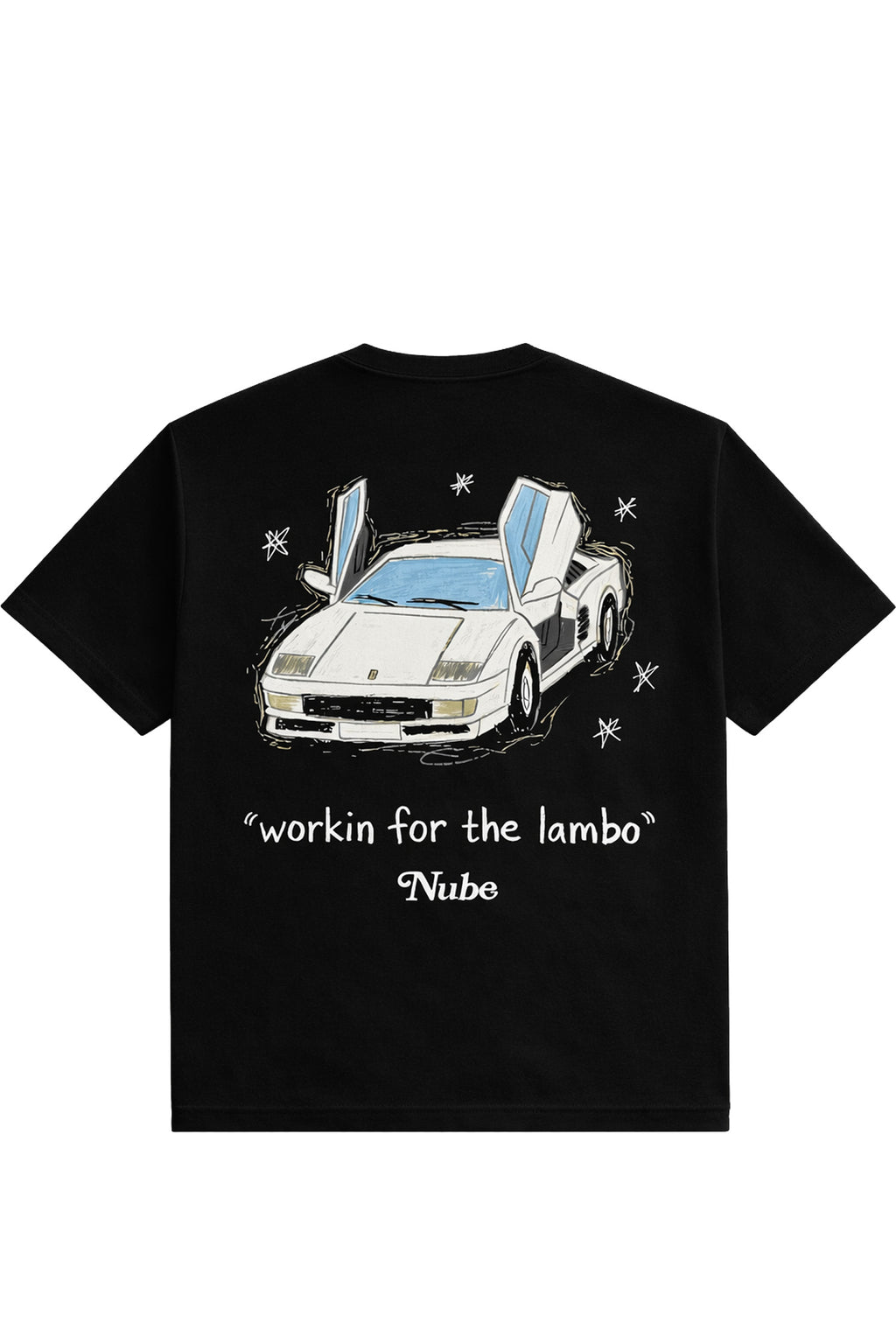 Polera Nube Lambo Negra