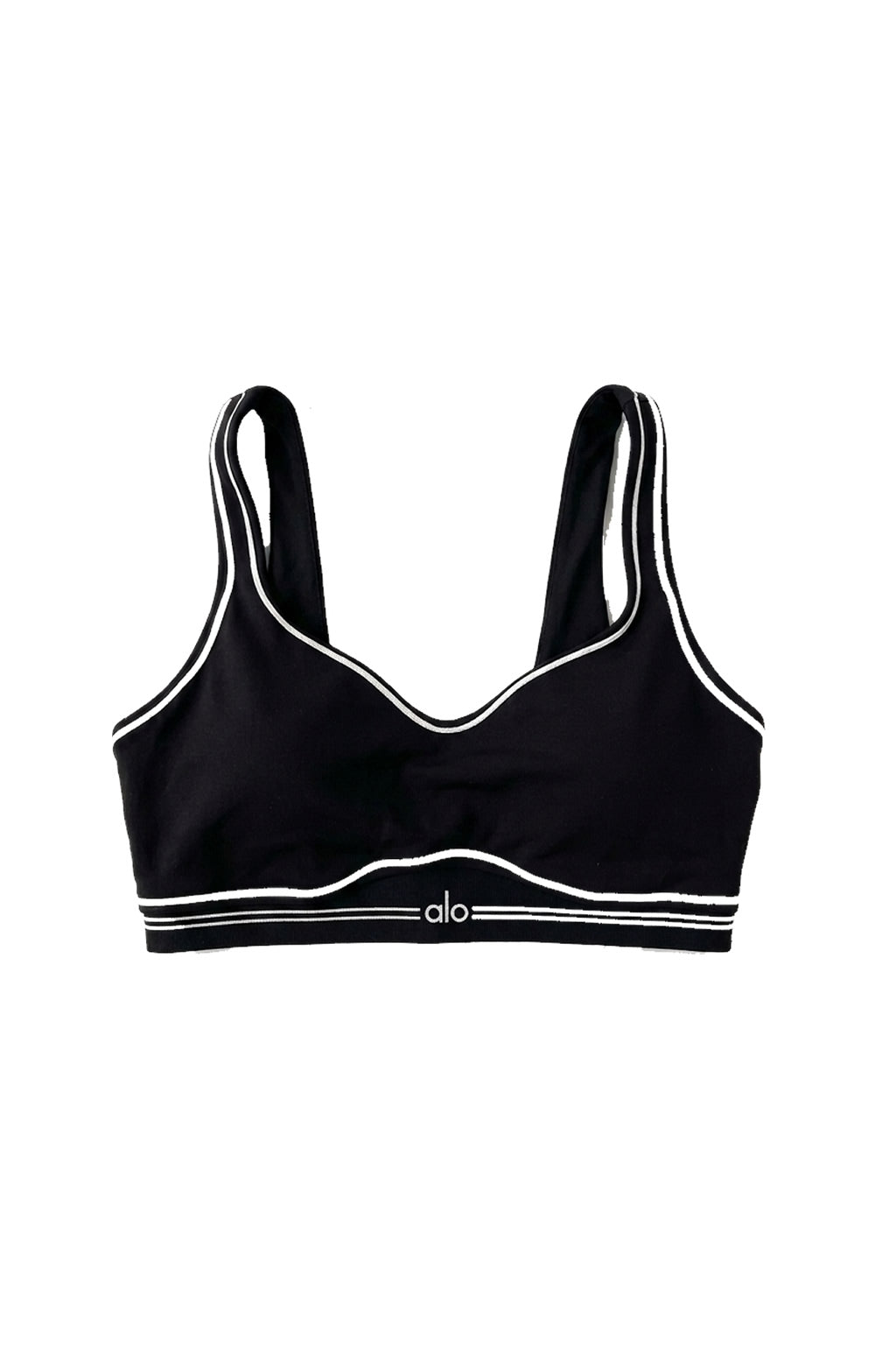 Top Alo Yoga Airbrush Heart Throb Negro