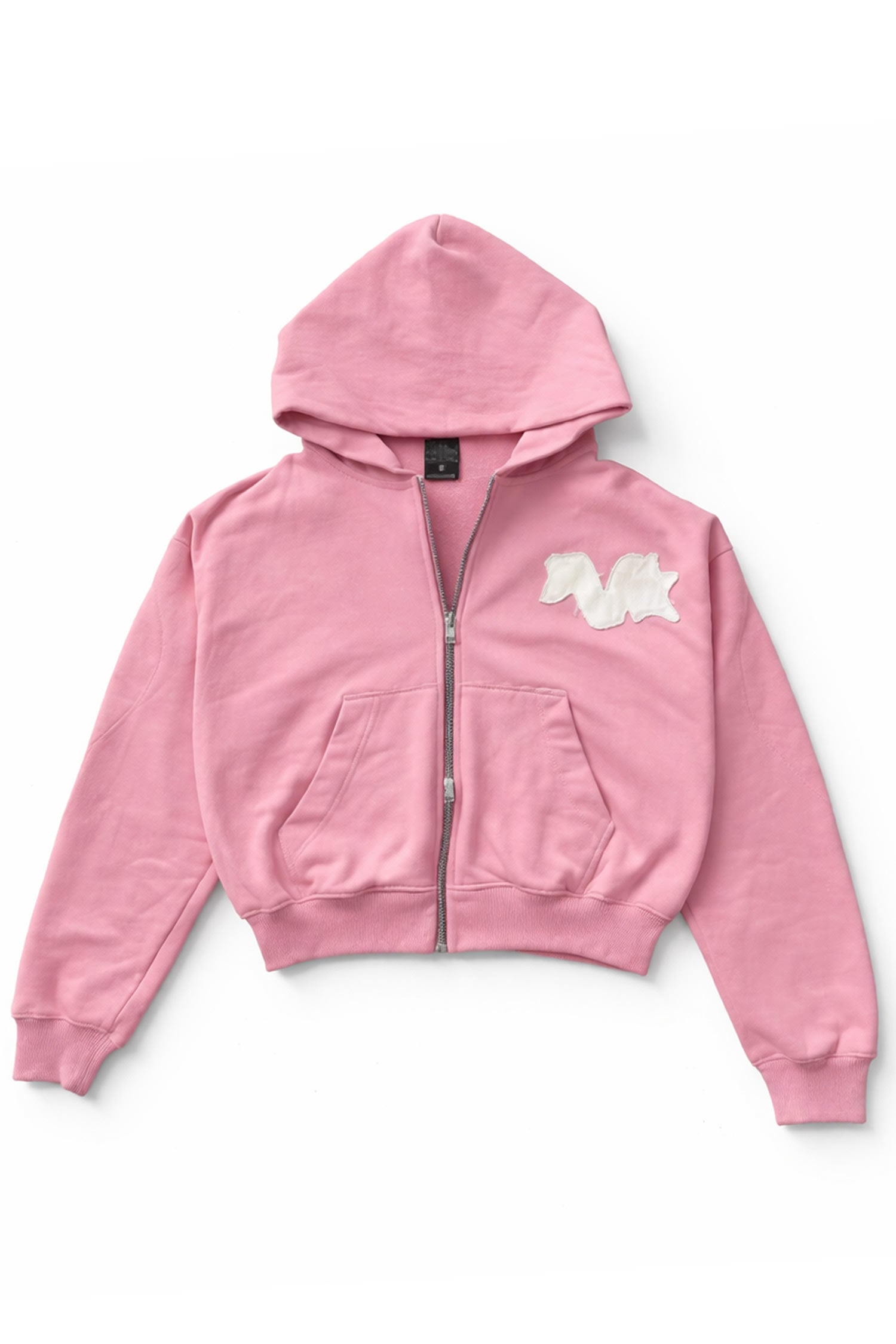 Poleron Nero Project Raw Logo Rosa