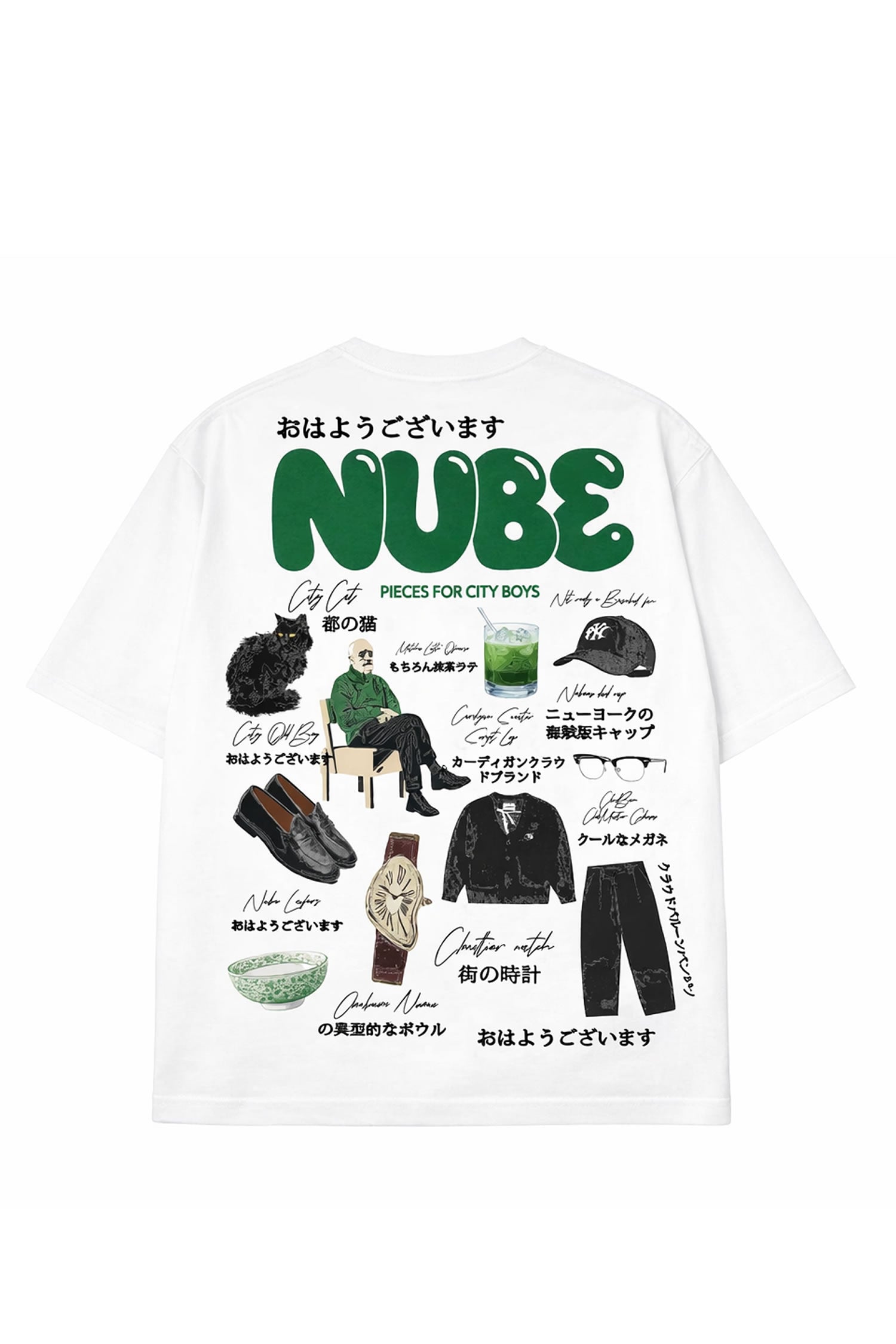 Polera Nube City Boy Blanca