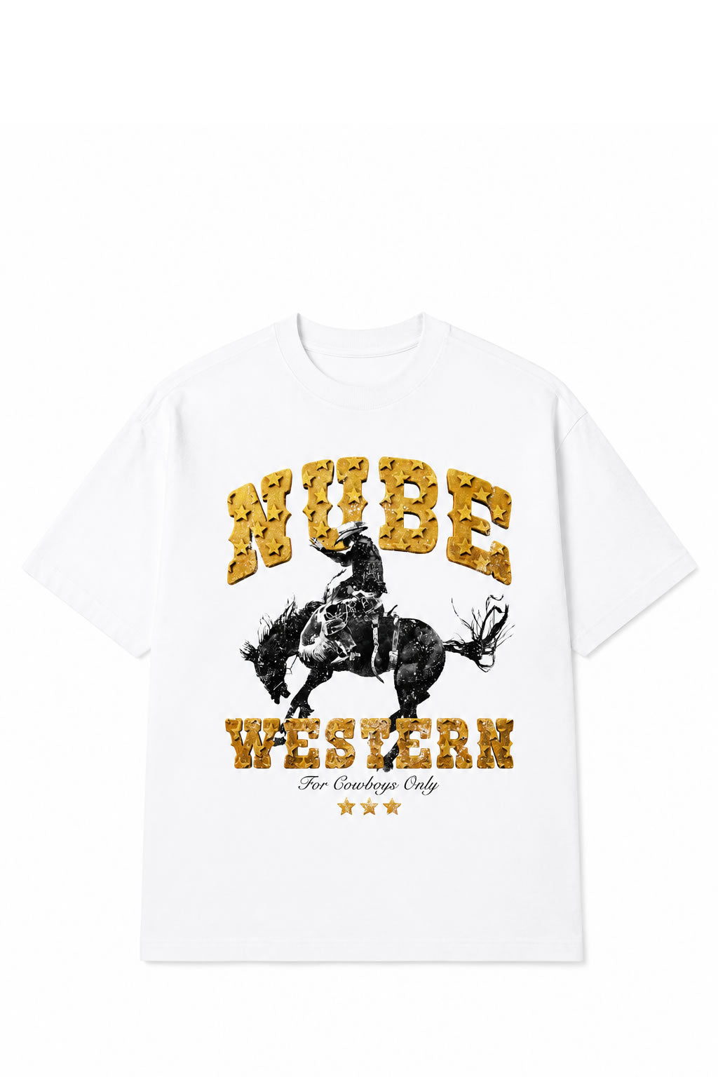 Polera Nube Western Boxy White Blanca