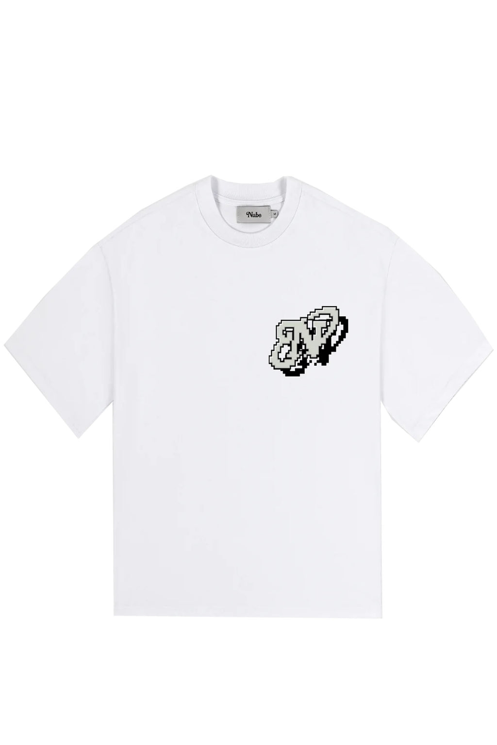 Polera Nube Pixel Web Blanco