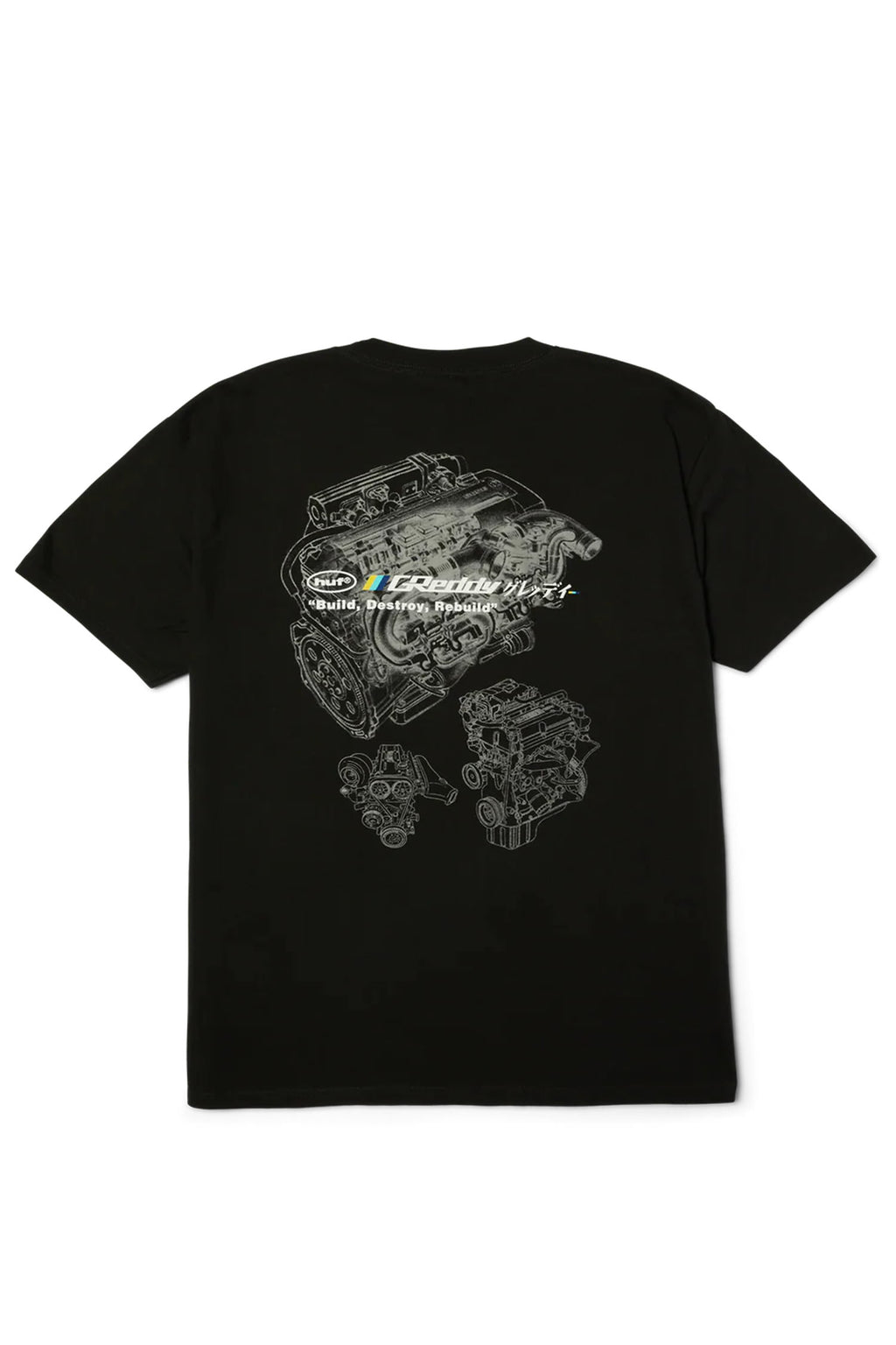 Polera HUF x GReddy Motors Negra