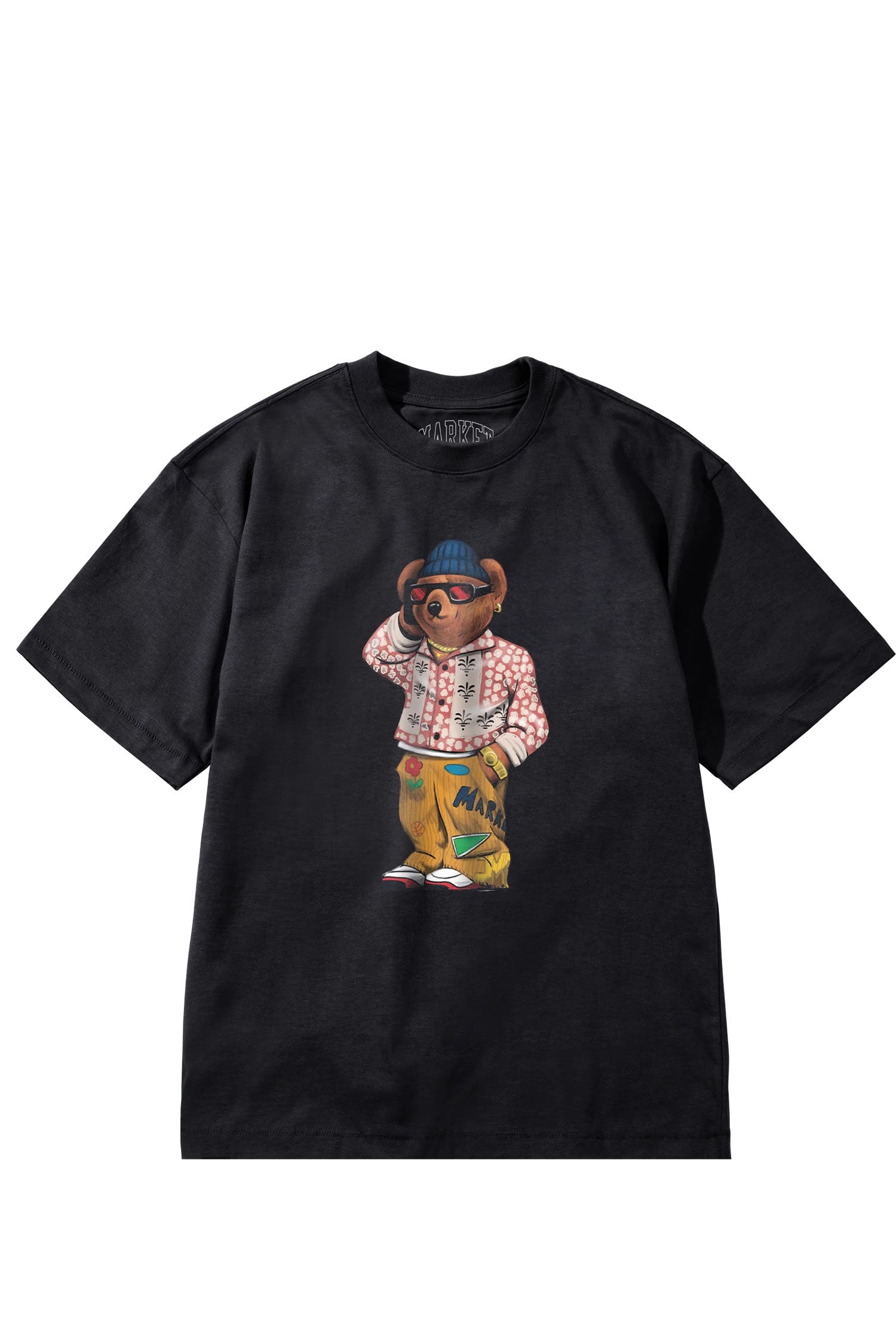 Polera Market Folk Fitted Bear Washed