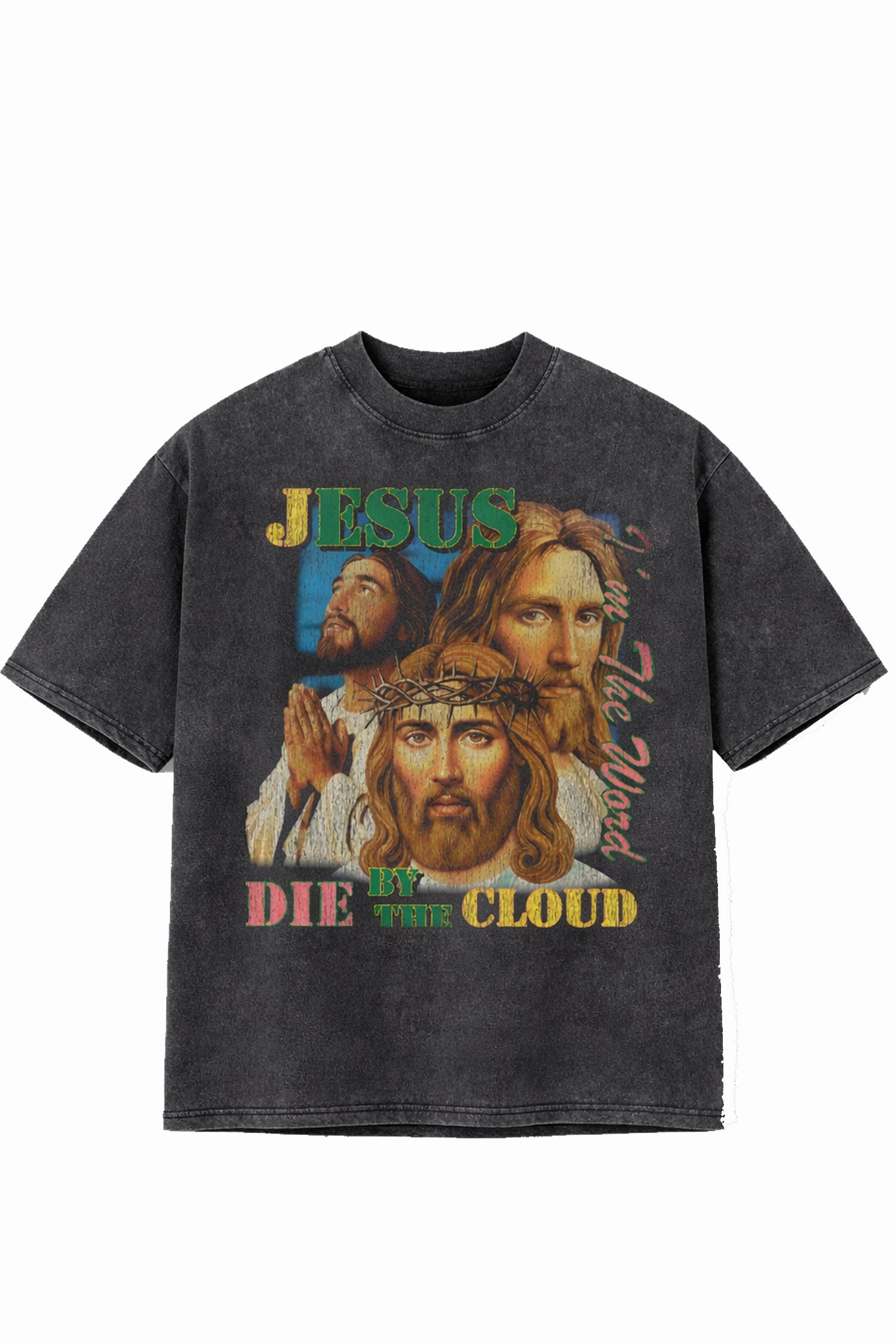 Polera Nube Die By The Cloud Boxy Washed Black