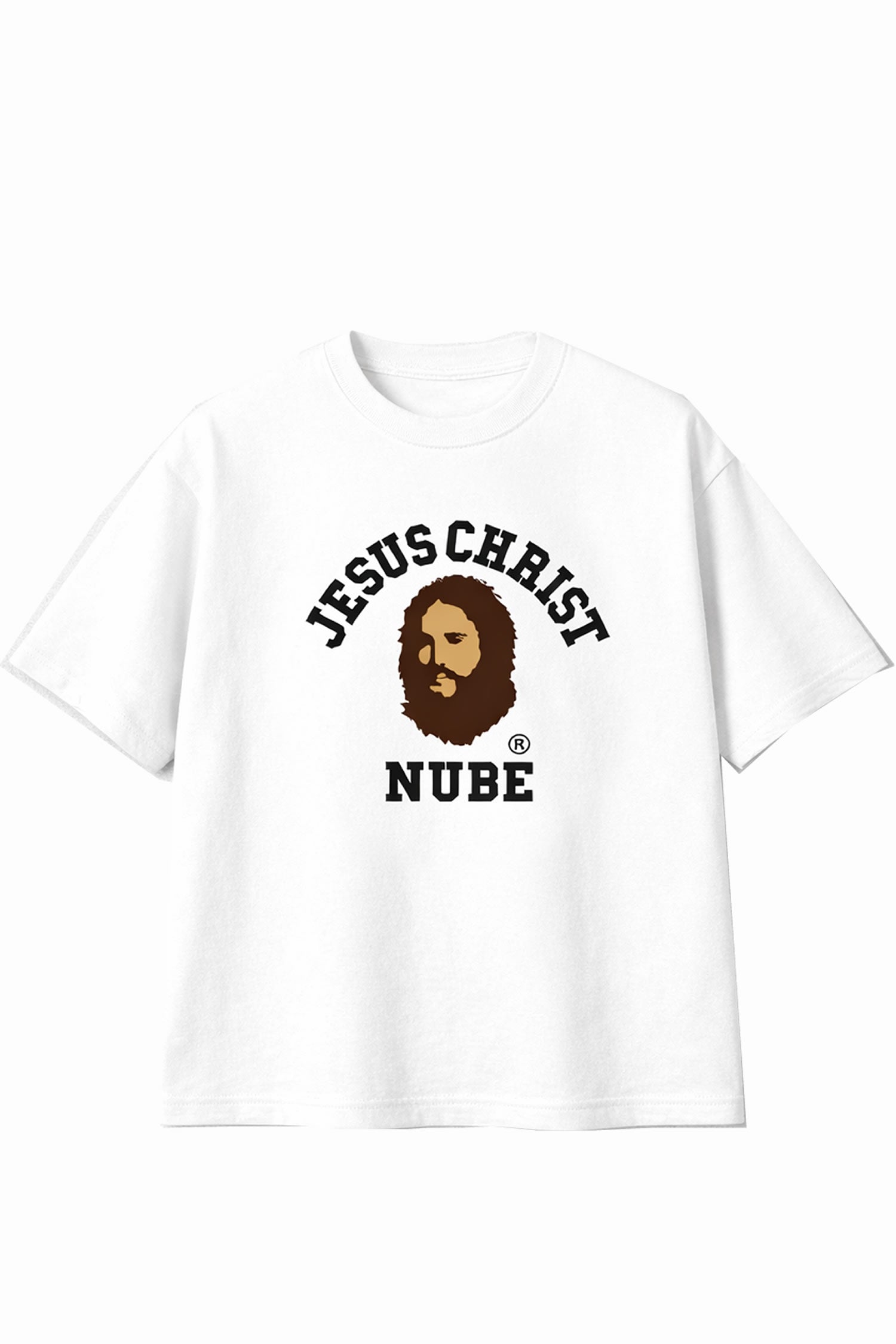Polera Nube Big Head Jesus Regular Blanca
