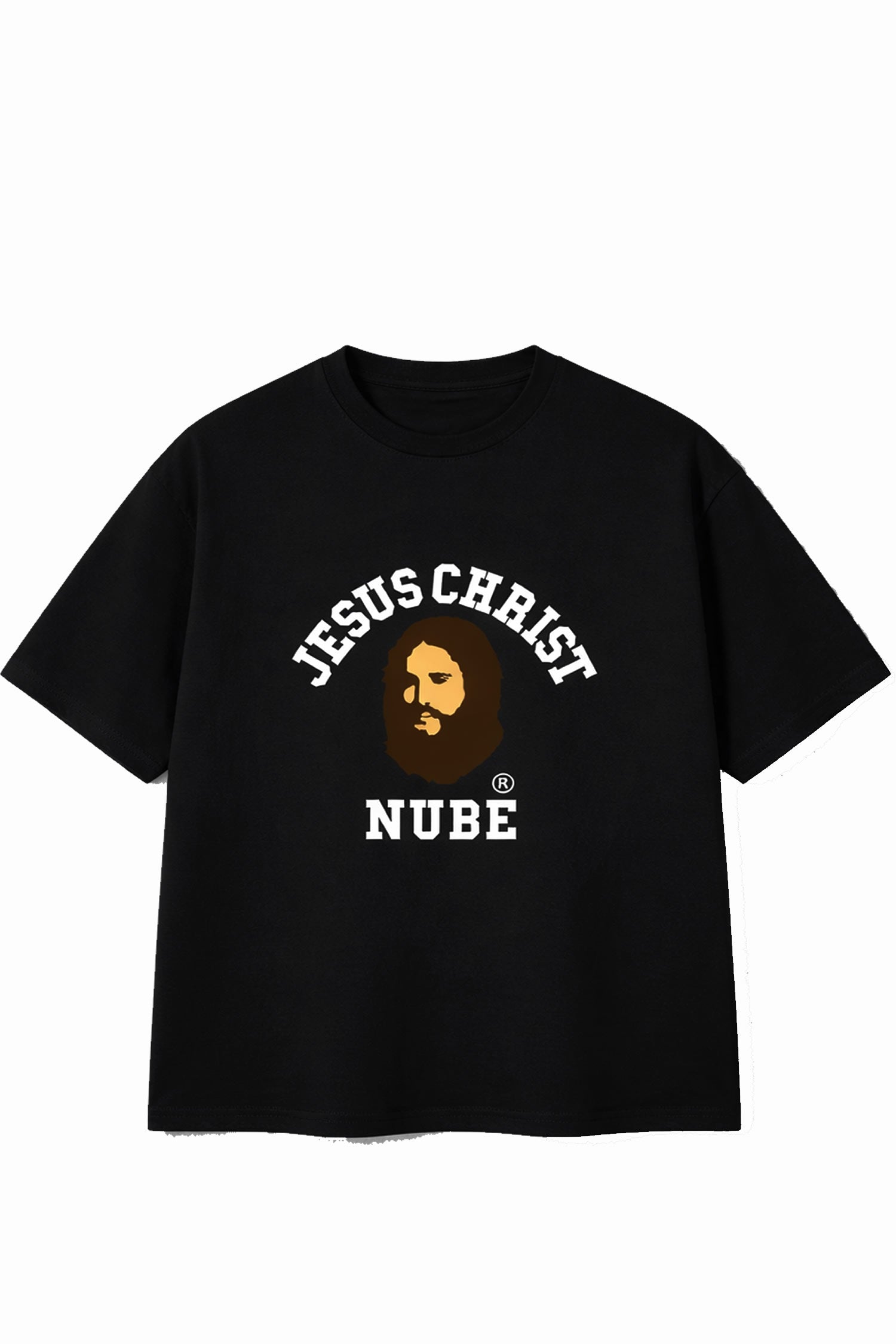 Polera Nube Big Head Jesus Regular Negra