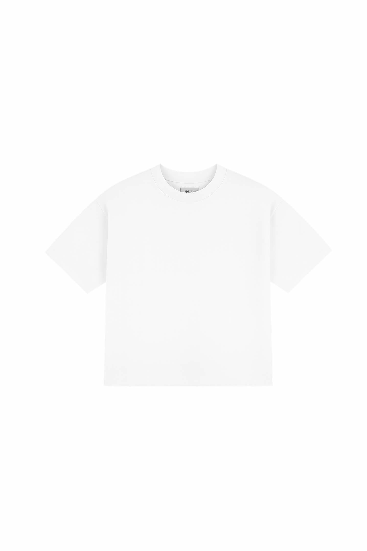 Polera Nube Basica Boxy Blanca