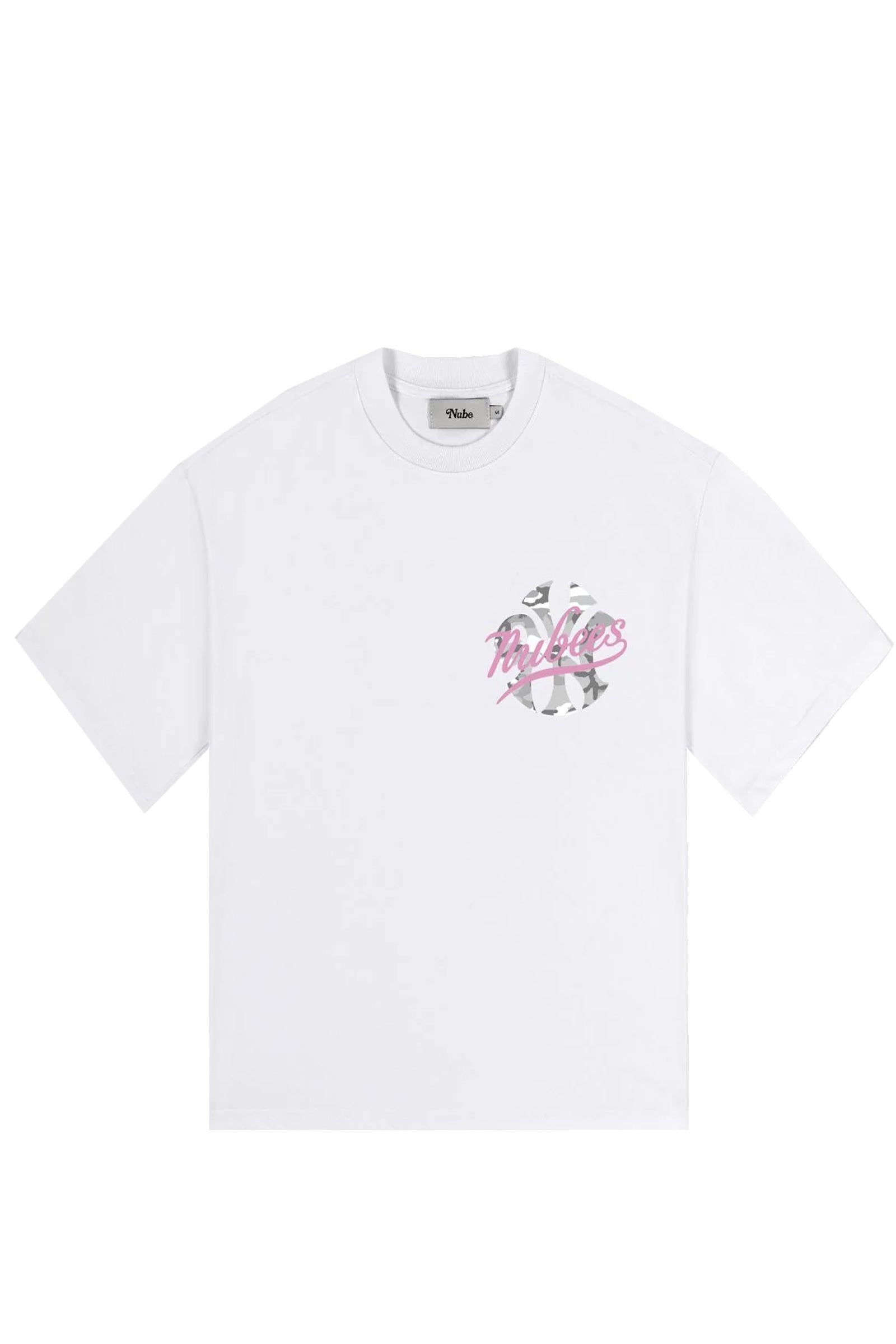 Polera Nube Nubees Camo Boxy Blanca