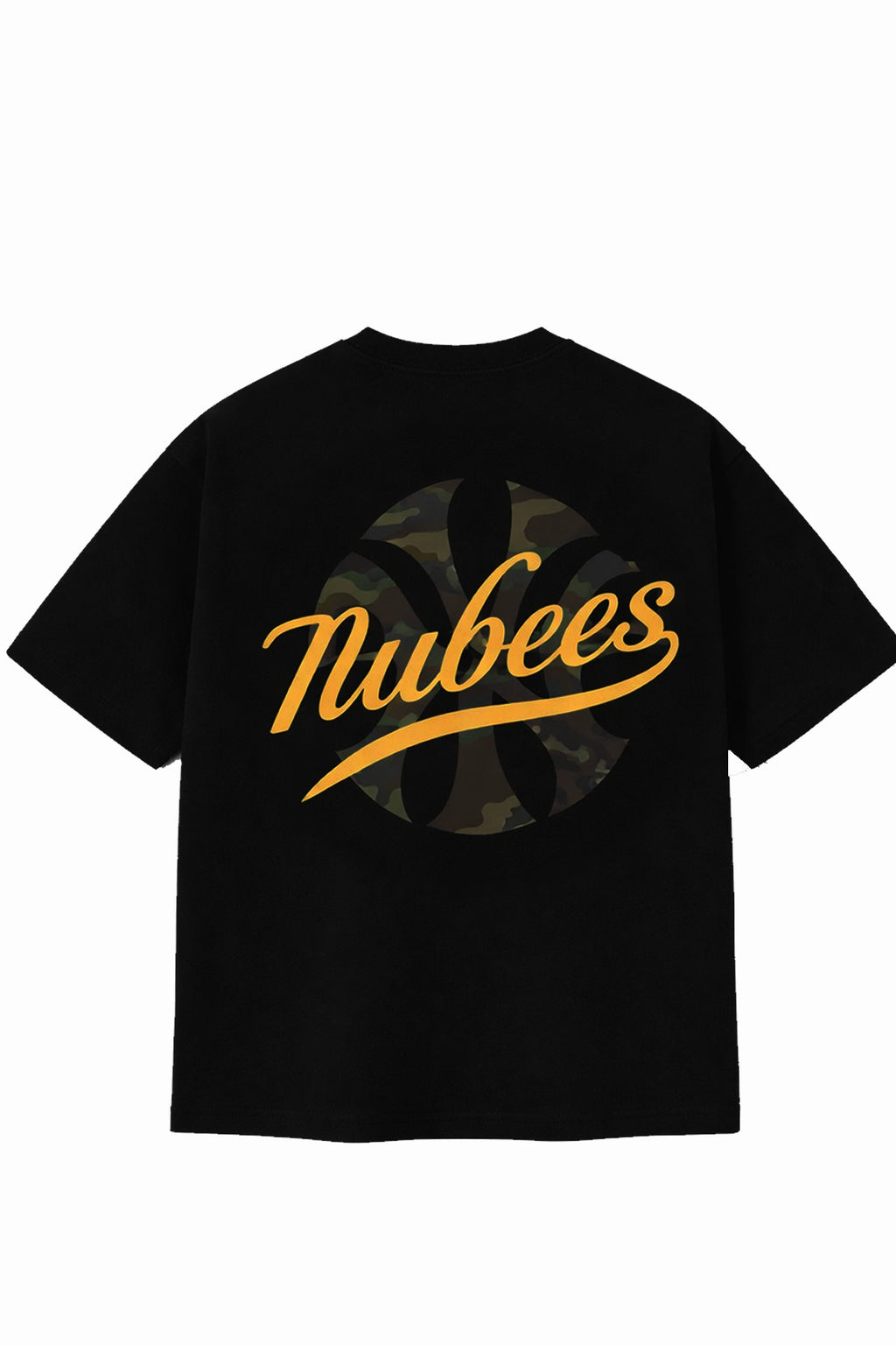 Polera Nube Nubees Camo Boxy Negra