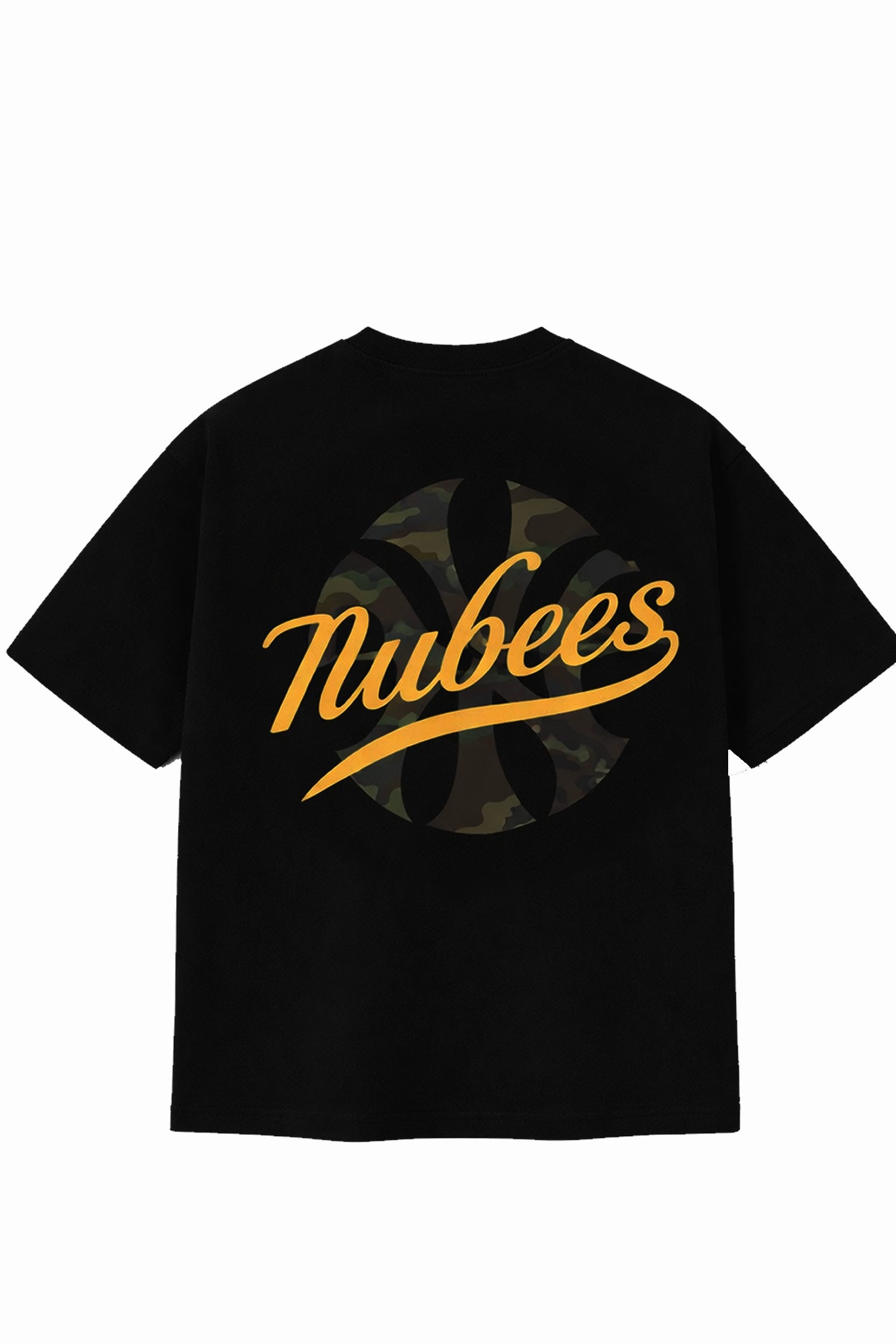 Polera Nube Nubees Camo Boxy Negra