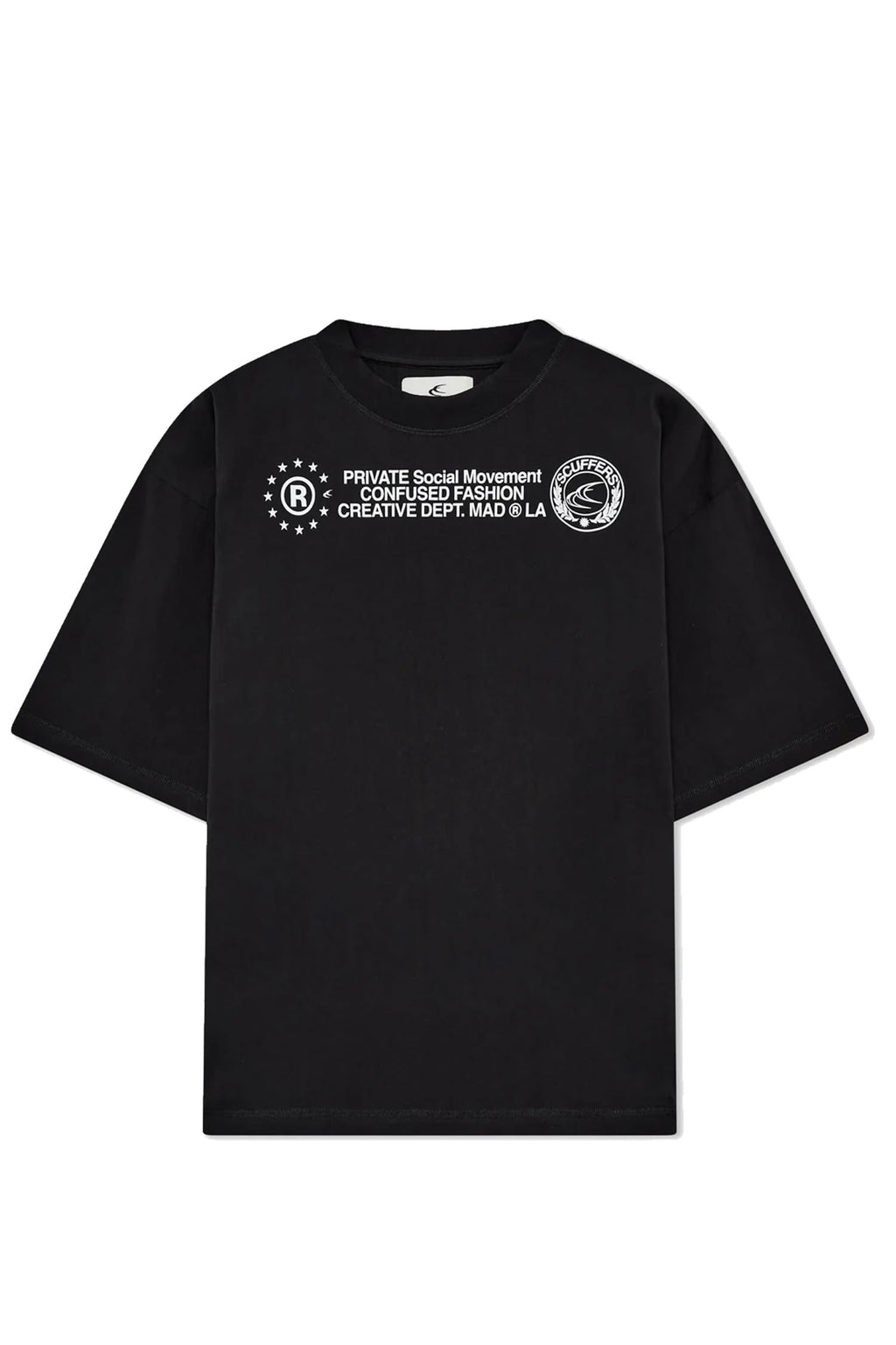 Polera Scuffers Confused Negra