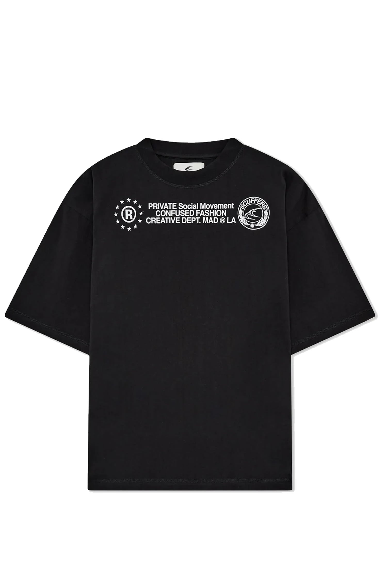 Polera Scuffers Confused Negra