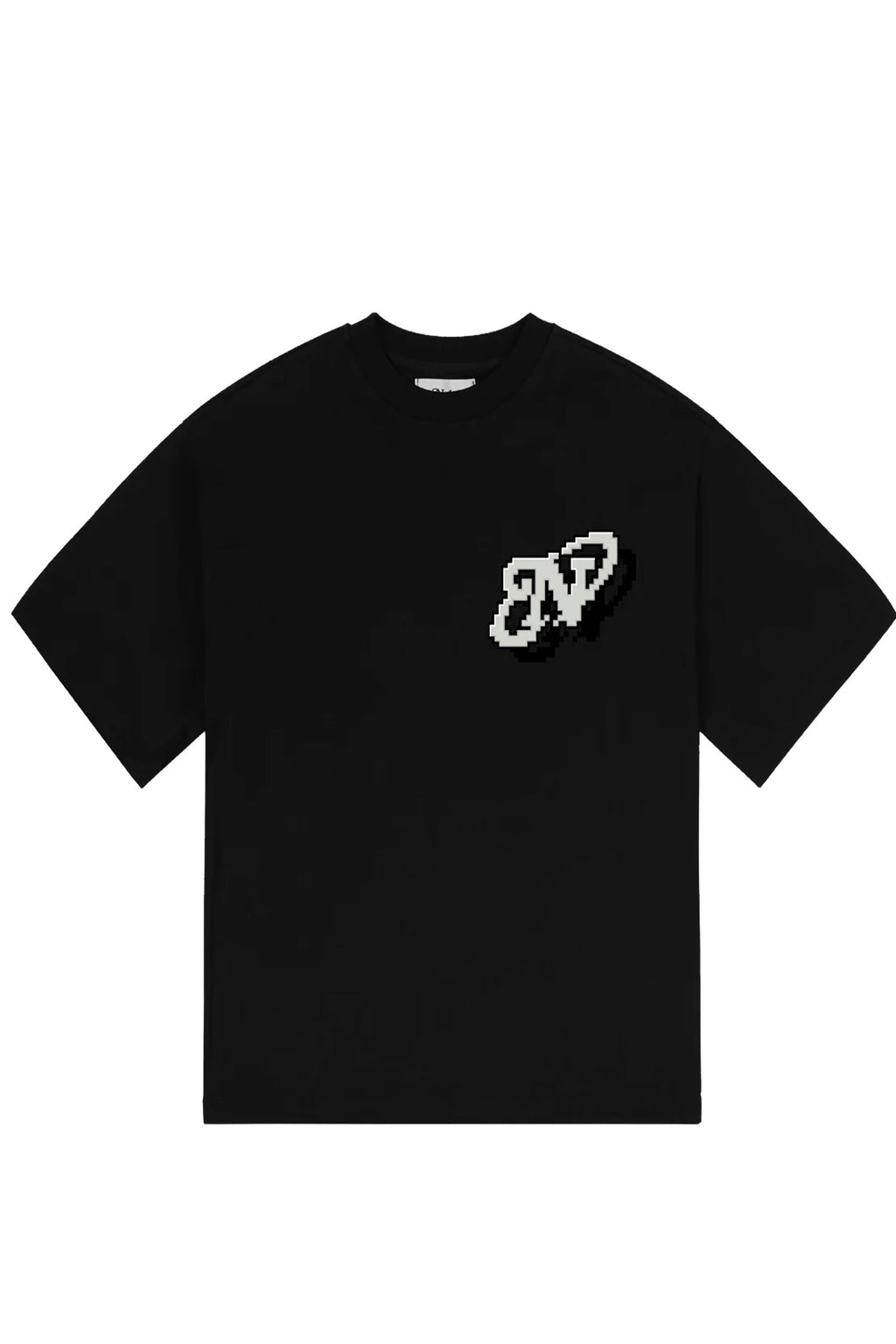 Polera Nube Pixel Web Negra