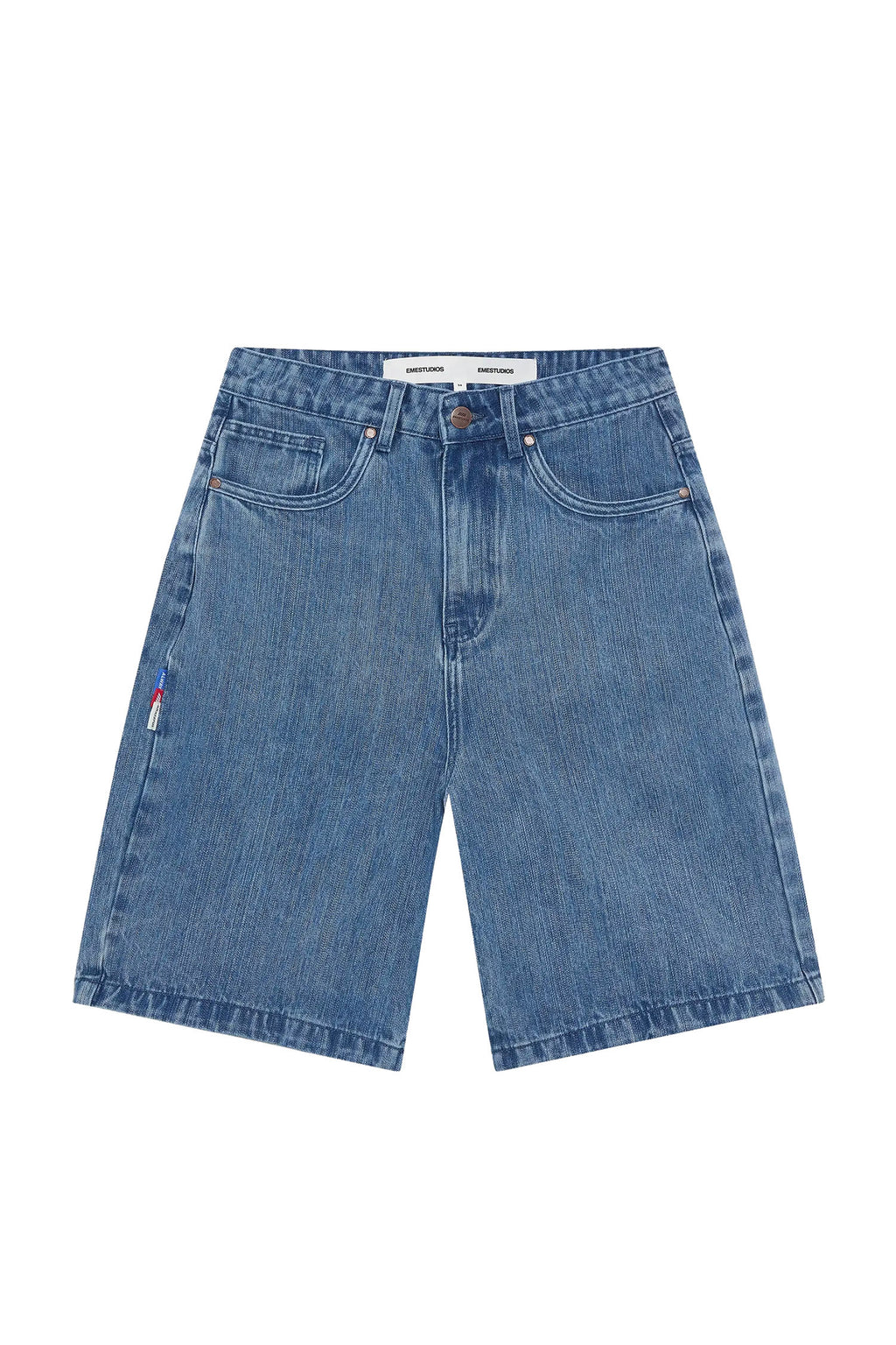 Short Emestudios Andy Scratch Denim Blue