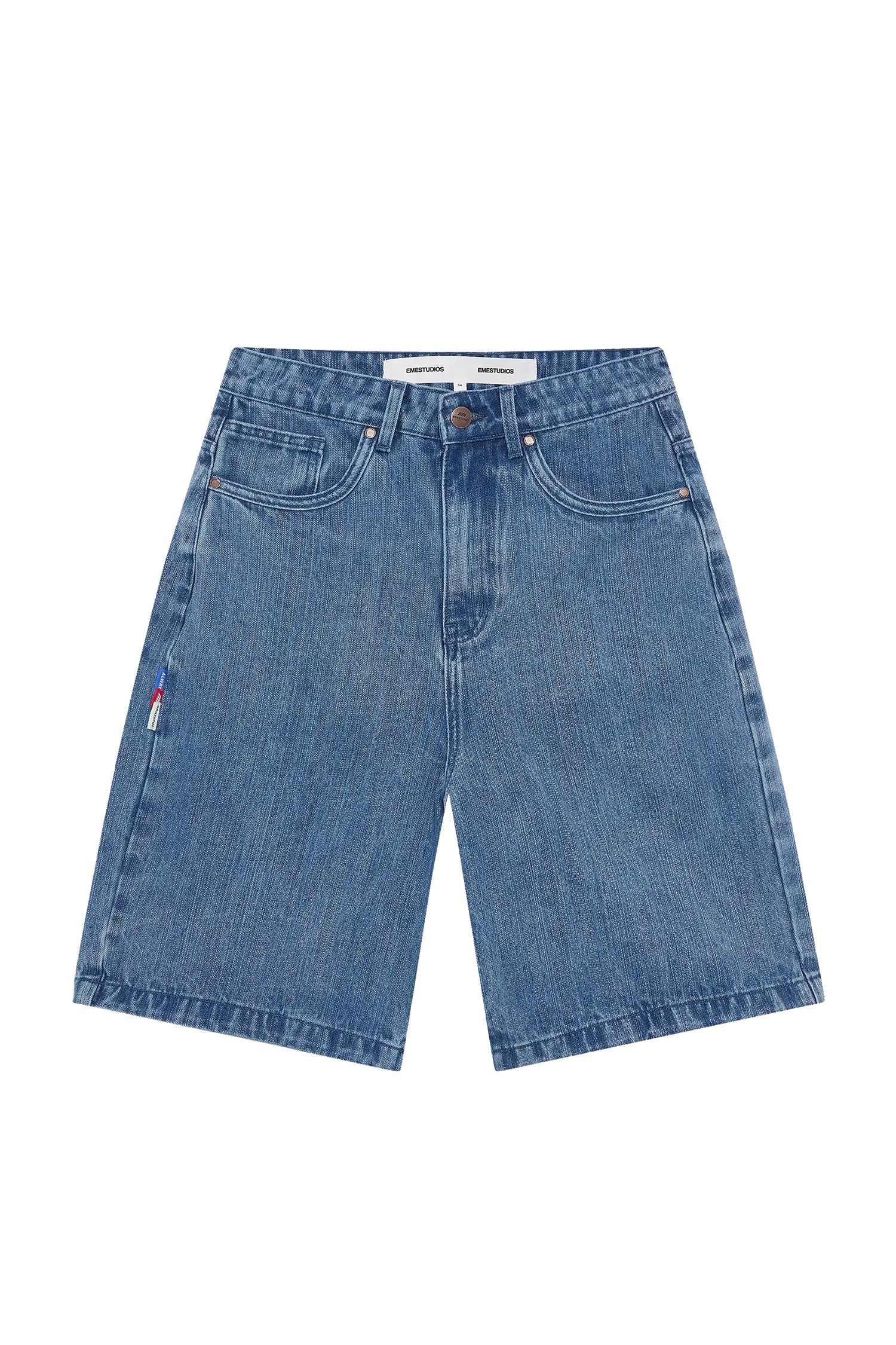 Short Emestudios Andy Scratch Denim Blue